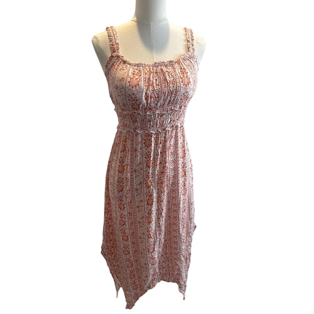 No Boundaries Floral Handkerchief‑Hem Dress – XS